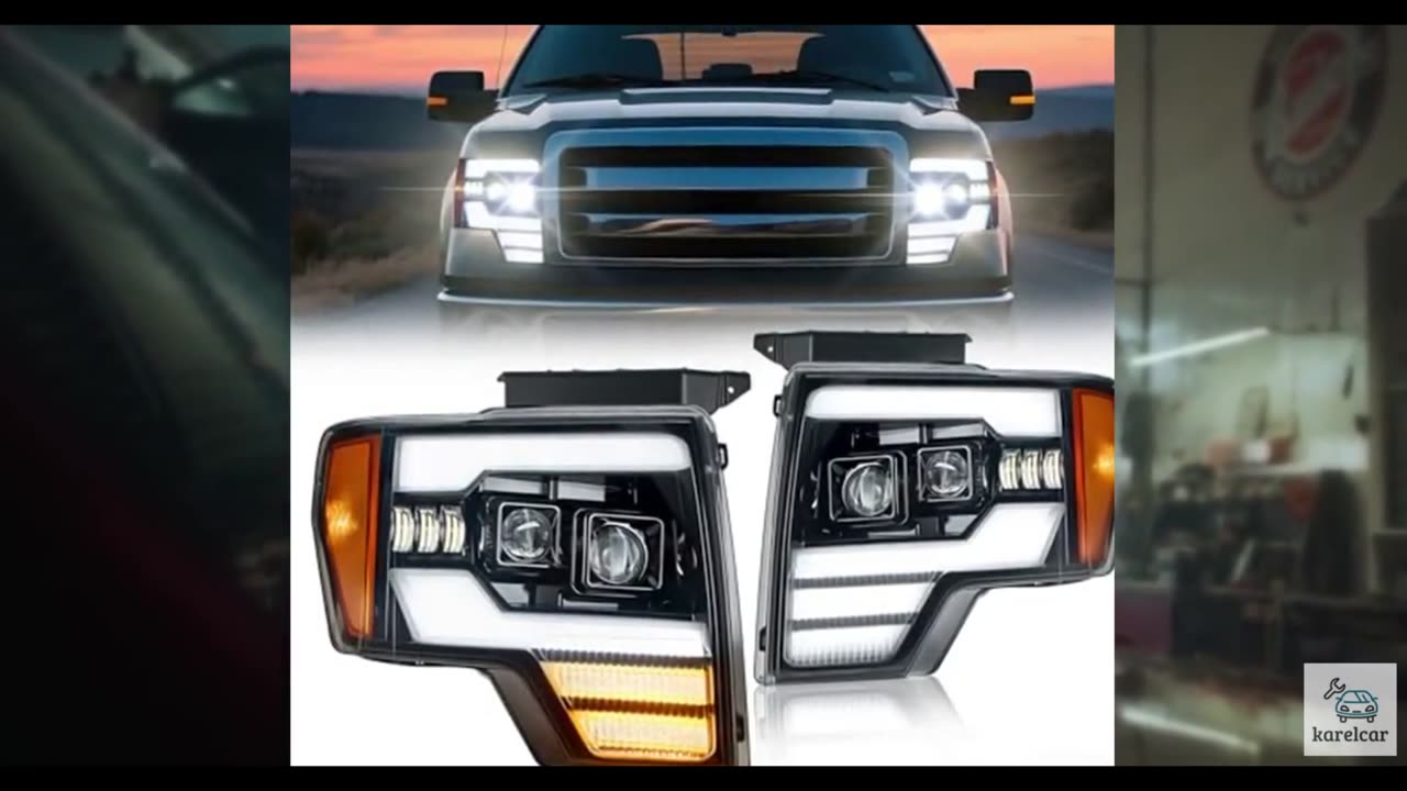 SPBREW Front Light Kit for Ford F-150 2009-2014, Full LED Truck Light Kit with 5