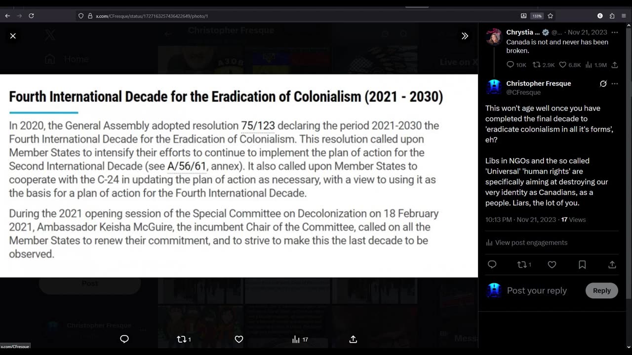 Eradication of Canada.....4 years to go.