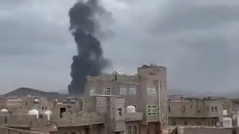 More footage from the Israeli airstrike on Sanaa International Airport.
