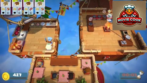 Overcooked Game: Stage 2-3 Cleared