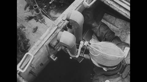 German Panzerzug armored train providing artillery support on the Eastern Front in early 1945