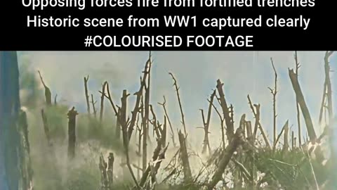British Forces Advance Over Barbed Wire During Night time Combat Scene