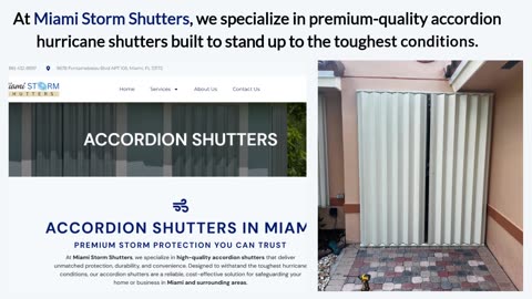 Accordion Hurricane Shutters
