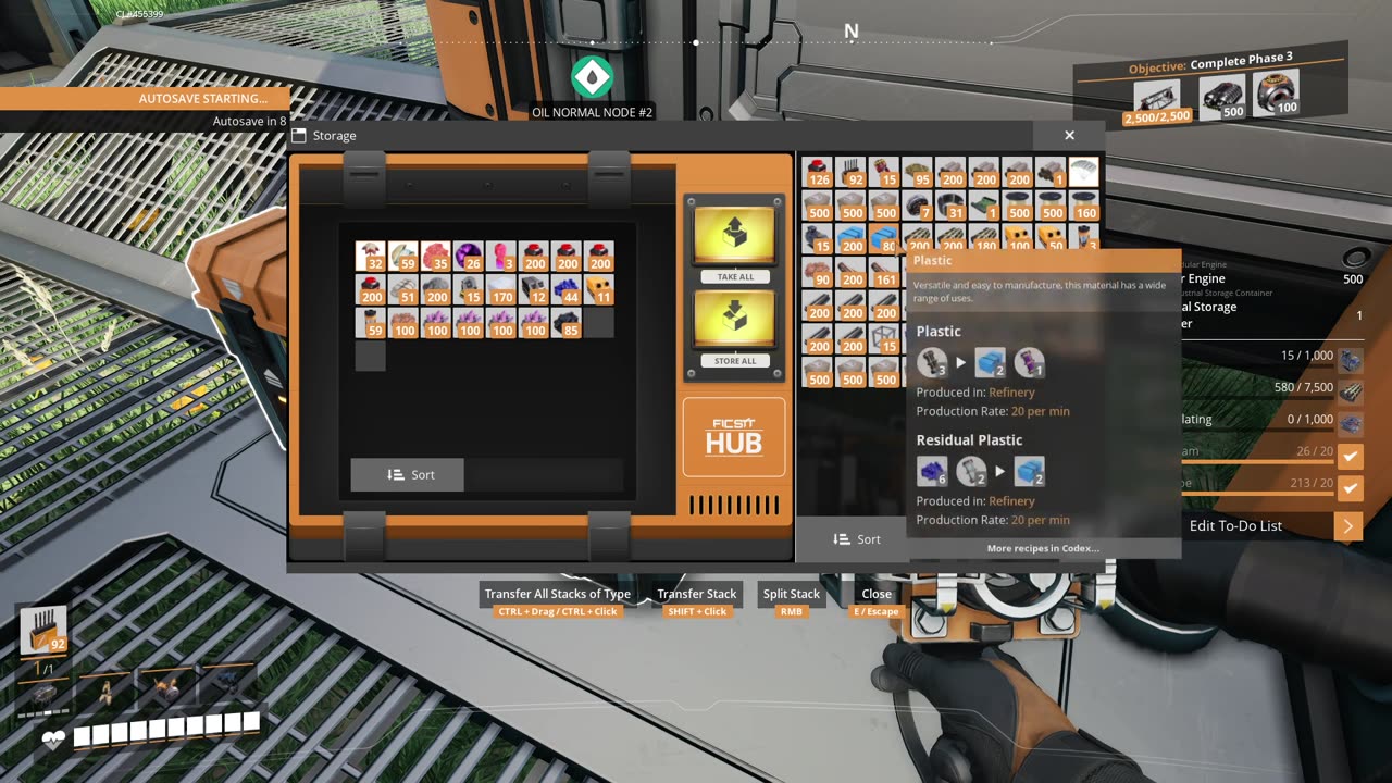 Satisfactory Setting up a foundations for train tracks