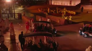 🚨🔥President Trump gets a golf cart tour of At-Turaif in Diriyah