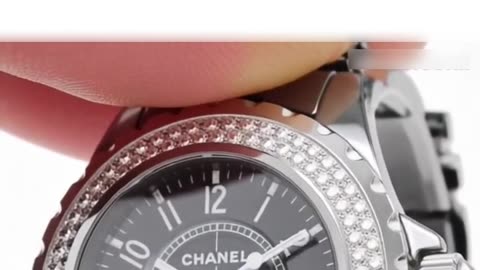 CHANEL J12 Black Ceramic Diamond Bezel Quartz Ladies Watch – Timeless Elegance