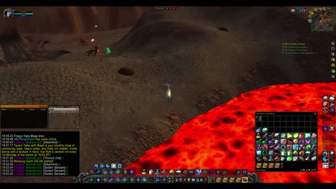 Turtle wow - mindless mining/herbalism - druid POV - farming in Burning Steppes