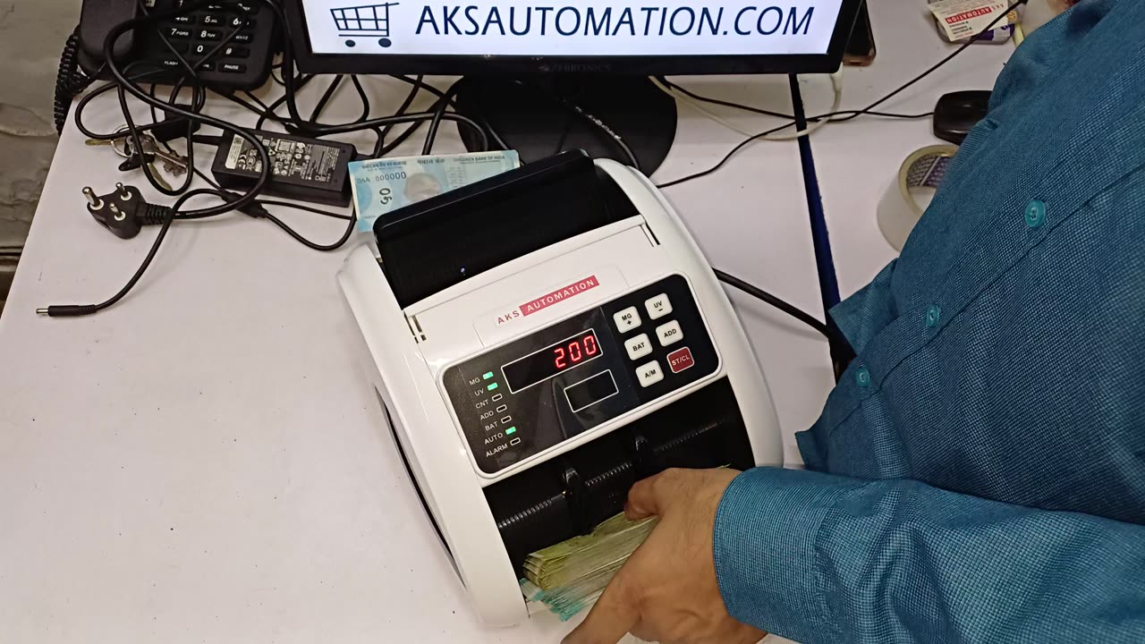🌟 Cash Counting Machine Suppliers: Trichy (Delivered from Delhi) - AKS Automation 🌟