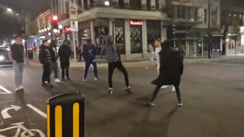A group of black men attack a British boy who defends himself like a lion. Legend.