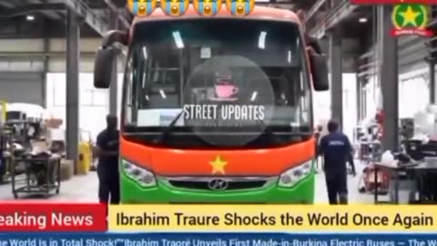 Burkina Faso made Electric buses. Wow what a nice buses. Capt. Is doing wonders
