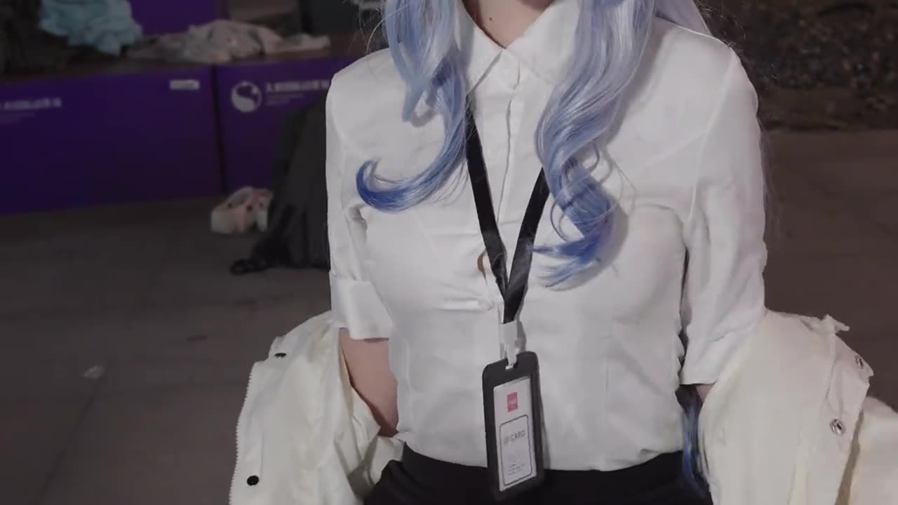 Shy genshin impact ganyu cosplayer