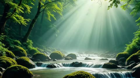 Peaceful River Water Flow – Relax, Sleep & Meditate Naturally
