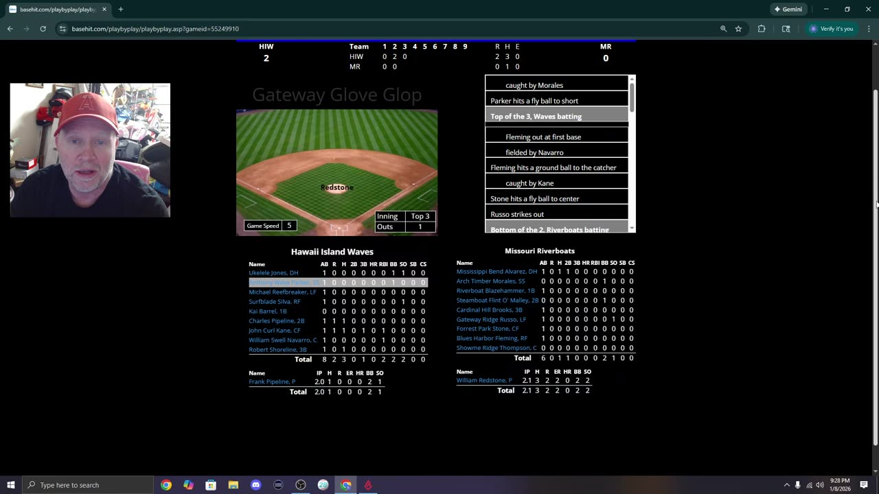 Gm. # 1 Hawaii vs. Missouri