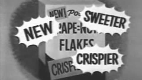 Commercial - Post Grape Nuts Flakes (1955)