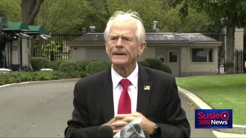 White House Trade Adviser Peter Navarro Speaks to Reporters