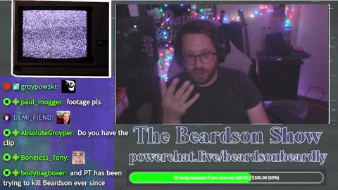Beardson throwback to trolling Paul Town on Owen Shroyer
