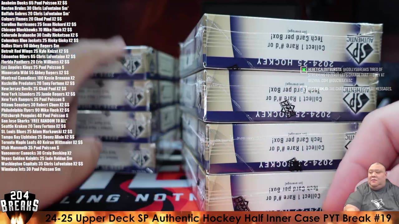 24-25 Upper Deck SP Authentic Hockey Half Inner Case PYT Break #19 [AUG 27 2025]