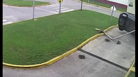 Argentine Woman Crashes During Driving Test