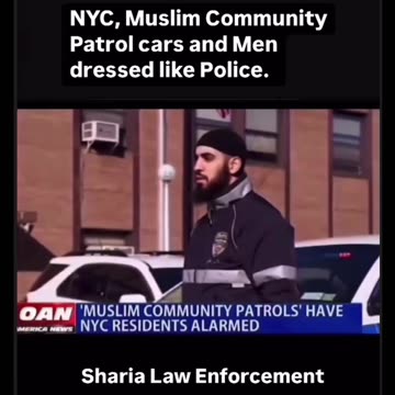 NYC, Muslim Community Patrol cars and Men dressed like Police. Sharia Law Enforcement