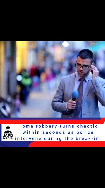 Home robbery turns chaotic within seconds as police intervene during the break-in.#HomeRobbery #japd