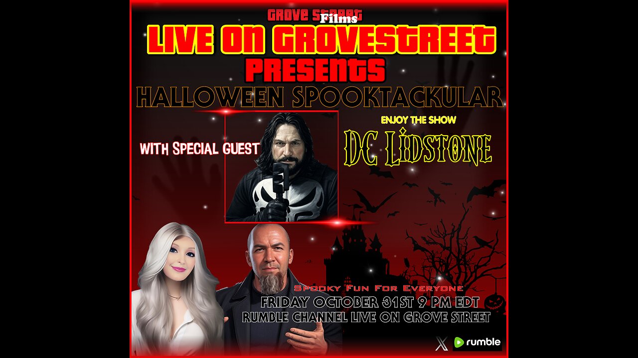 Live On Grove Street Halloween Spooktacular with Special Guest DC LidStone