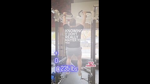 Bodyweight Pull-Ups @235lbs (Super-Lite) | #fitness #back 💪