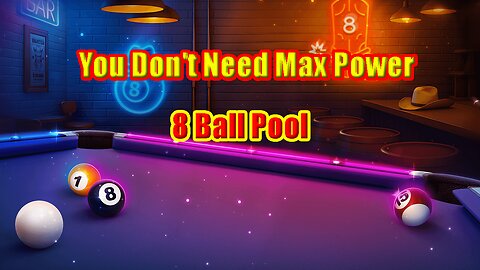 🎱 Proof You Don't Need Max Power to Win! - 8 Ball Pool