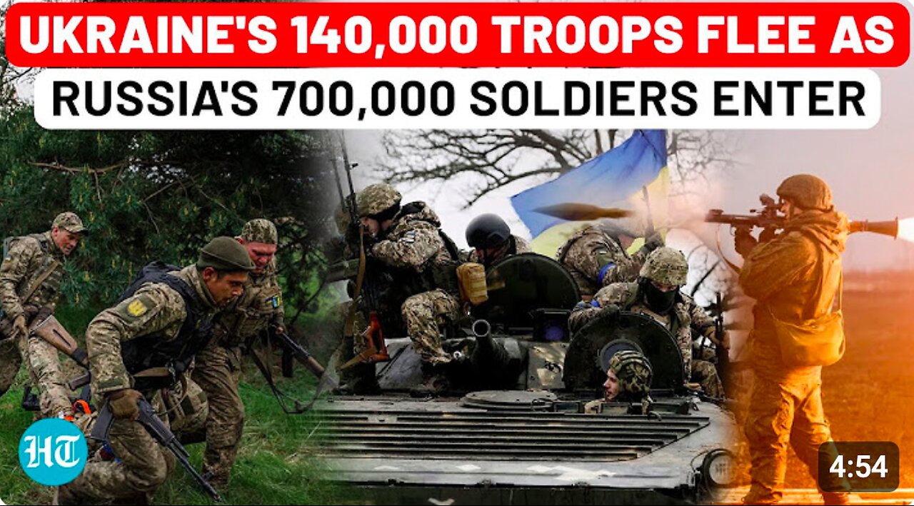 Ukraine's Desertions Skyrocket! Kyiv's 140,000 Troops Vanish As Russia Deploys 700,000 Strong Army
