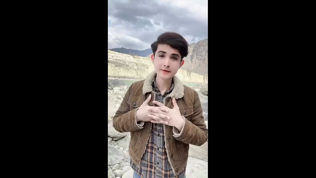 Pashto boy talking about No more canals on Indus river