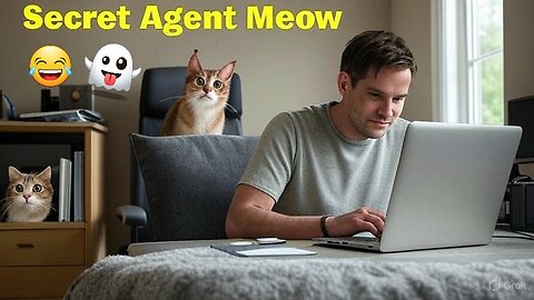Secret Agent Meow 😜🐱🤣🥰