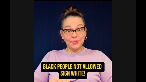 🚨 Black Deaf People Not Allowed To Sign ‘WHITE’ 😅 #ASL #deaf #signlanguage