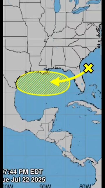 TROPICAL DISTURBANCE 1- forms then jumps- from Atlantic to Gulf! #tropicalstorm #hurricane