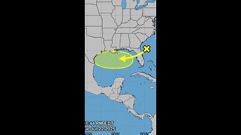 TROPICAL DISTURBANCE 1- forms then jumps- from Atlantic to Gulf! #tropicalstorm #hurricane