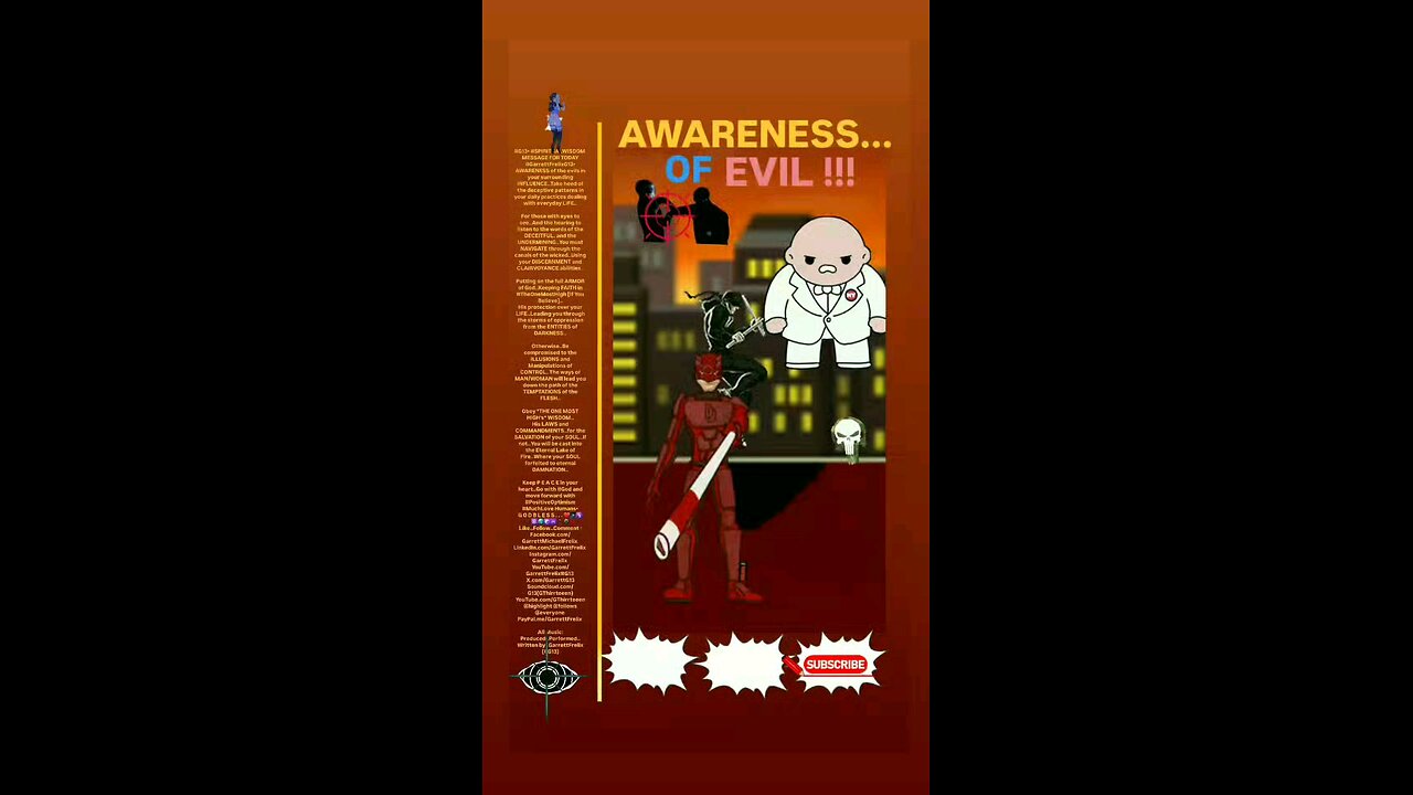 ▪︎AWARENESS OF EVIL▪︎