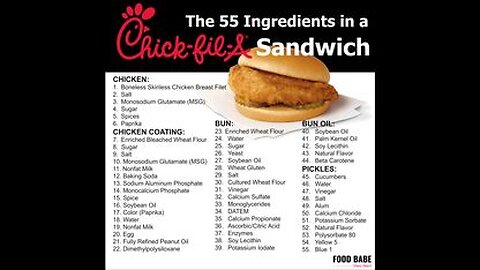 265 INGREDIENTS IN TWO CHIK FIL-A ITEMS⁉️ WHATWHATWHAT⁉️