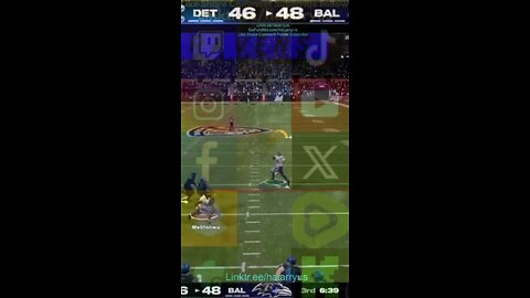 Pick Score BAL 54 vs DET 46 #AllMadden #Madden25 #NFLmadden #madden