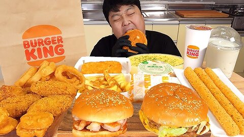Burger King Mukbang 🍔 | Chicken, Cheese Sticks & Cheesy Sauce Eating ASMR