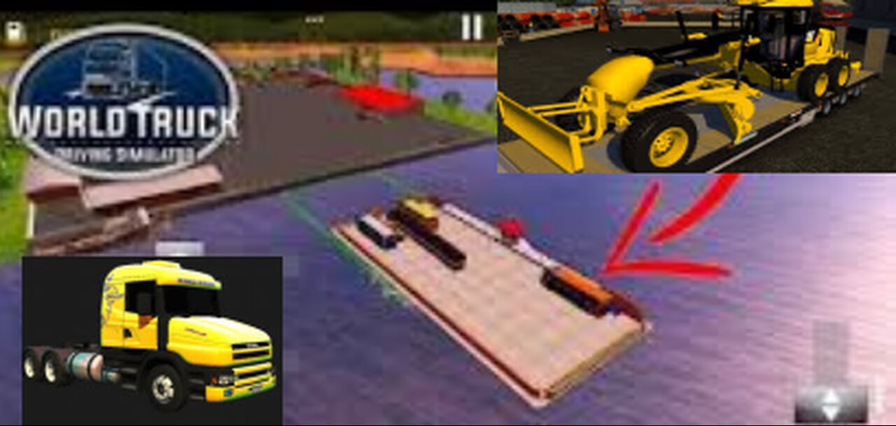 WTDS – SCANIA BICUDINHA TROCANDO A MOTONIVELADORA QUEBRADA E LEVANDO PARA MANAUS ATRAVÉS DA BALSA