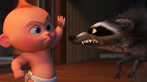 INCREDIBLES 2 - Jack-Jack vs. Raccoon FULL Fight Scene (Exclusive Movie CLIP HD)