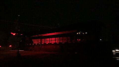 Heritage Unit at night with a red glow
