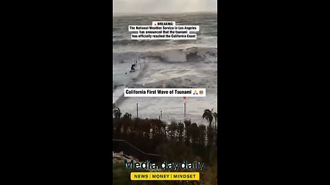 🌊 BREAKING The National Weather Service in Los Angeles has confirmed TSUNAMI WAVES HAVE OFFICIALLY