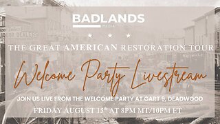 Live from DEADWOOD - GART 9 Welcome Reception Livestream