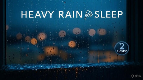 🌧️ Heavy Rain for SLEEP & RELAXATION | 2 Hours of Rainy Night Ambience (No Thunder, Soft Sounds) 🌧️
