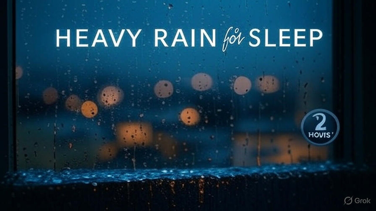 🌧️ Heavy Rain for SLEEP & RELAXATION | 2 Hours of Rainy Night Ambience (No Thunder, Soft Sounds) 🌧️