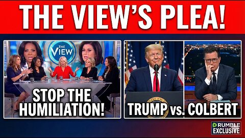 The View BEGS Trump To STOP Humiliating Colbert On Live TV
