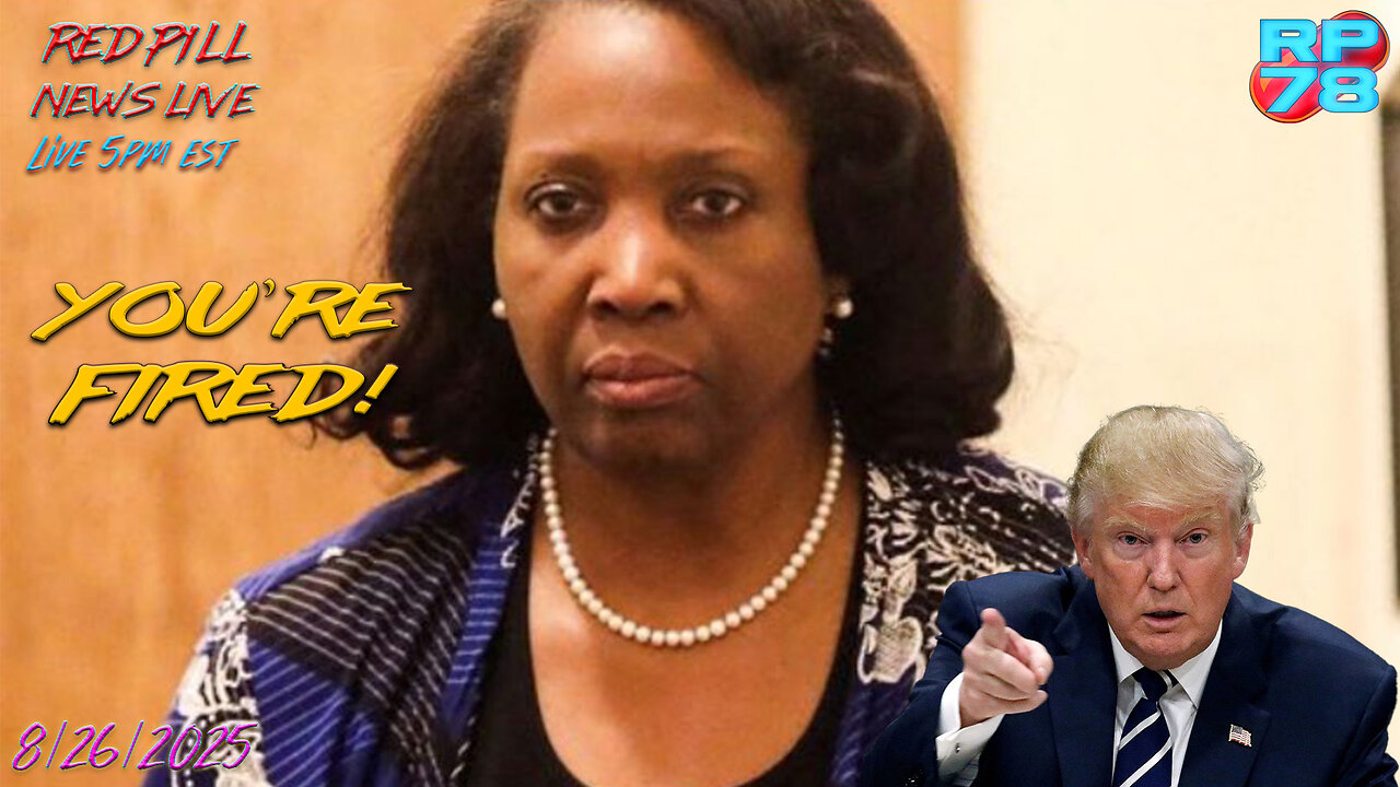 LISA COOK FIRED - Constitutional Crisis At The Fed on Red Pill News Live
