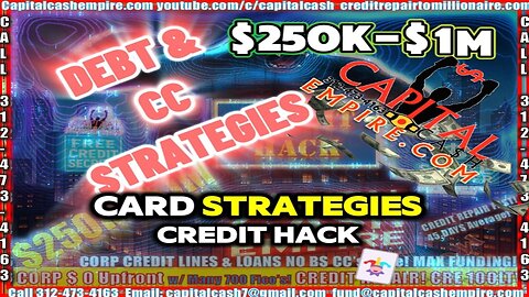 DEBT & CREDIT CARD STRATEGIES CREDIT HACK! HOW TO BUILD YOUR CREDIT FILE! #money #entrepreneur