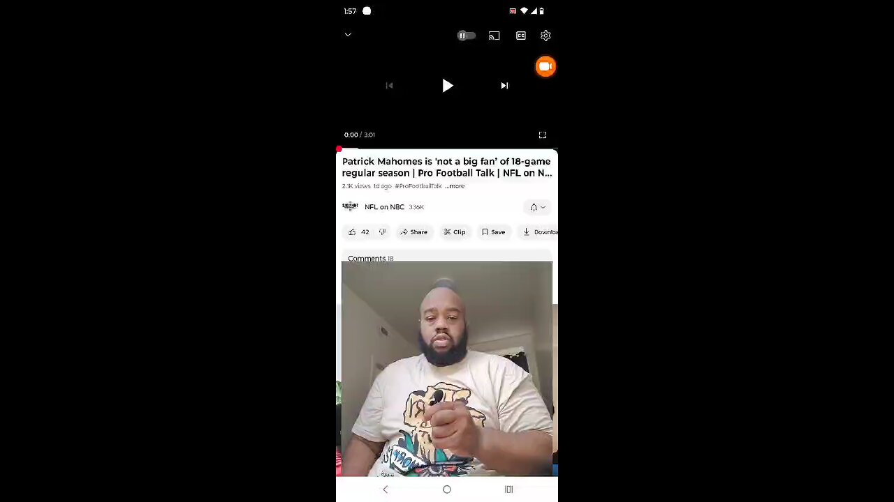 Patrick Mahomes don't like 18 games season