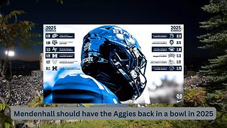 The Utah State Aggies should have a decent season in 2025,even going to a bowl game