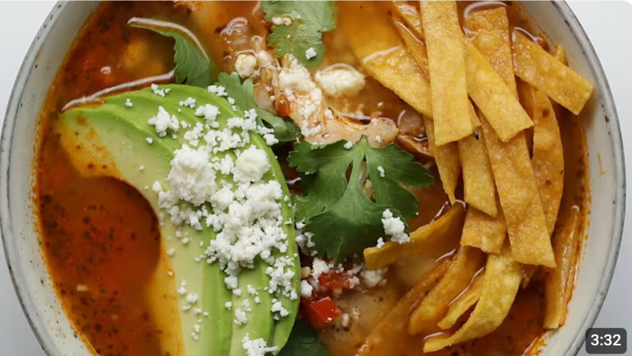 How To Make A Hearty Chicken Tortilla Soup | Food Network